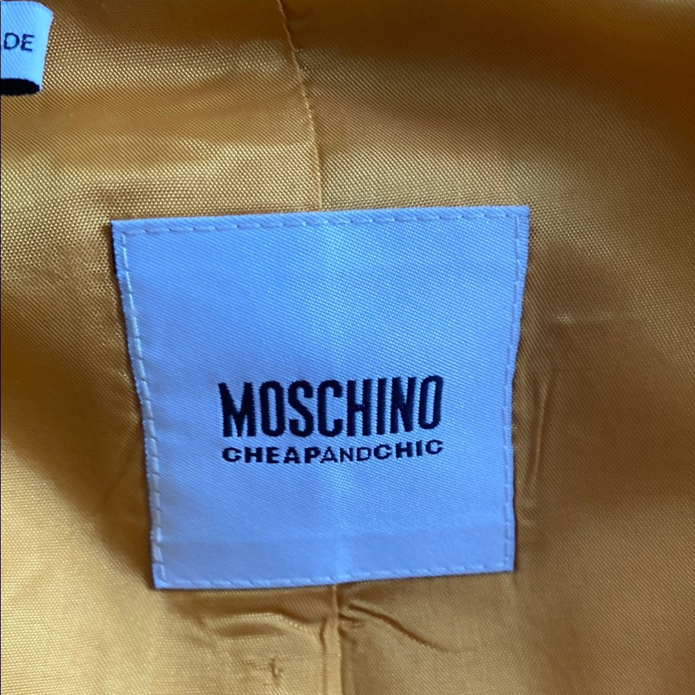 Orange and Pink Moschino Blazer with Tailored Fit and Button Detailing - Picture 2 of 9